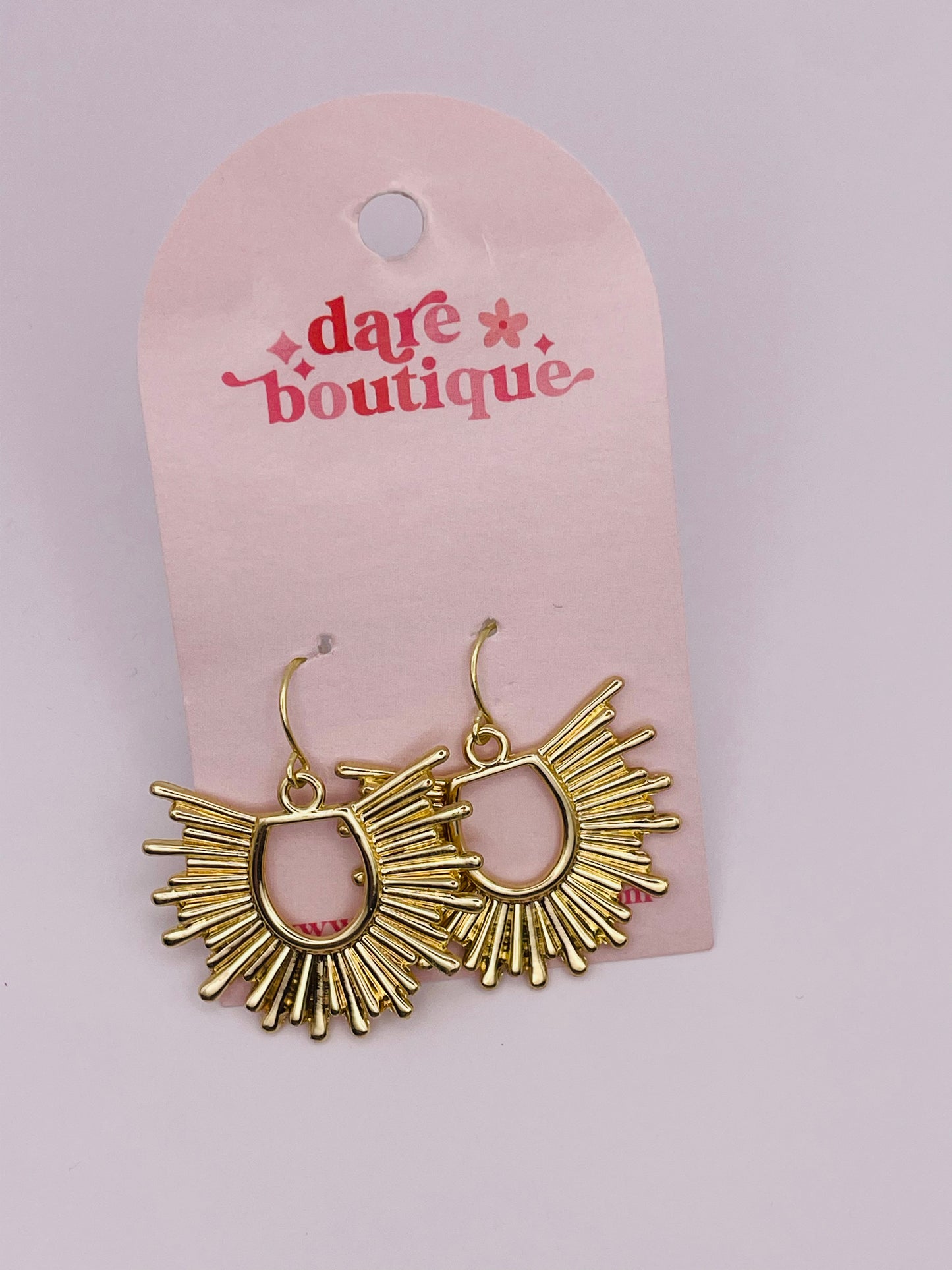 Gold Sun Earrings