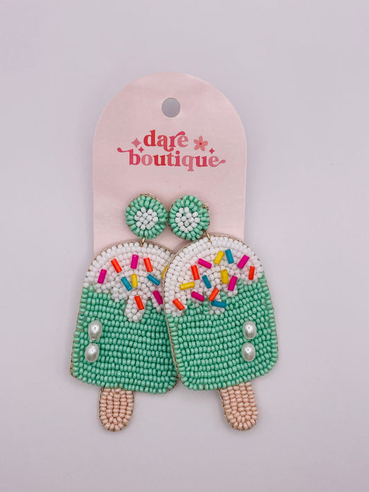 Ice Cream Mint Earrings