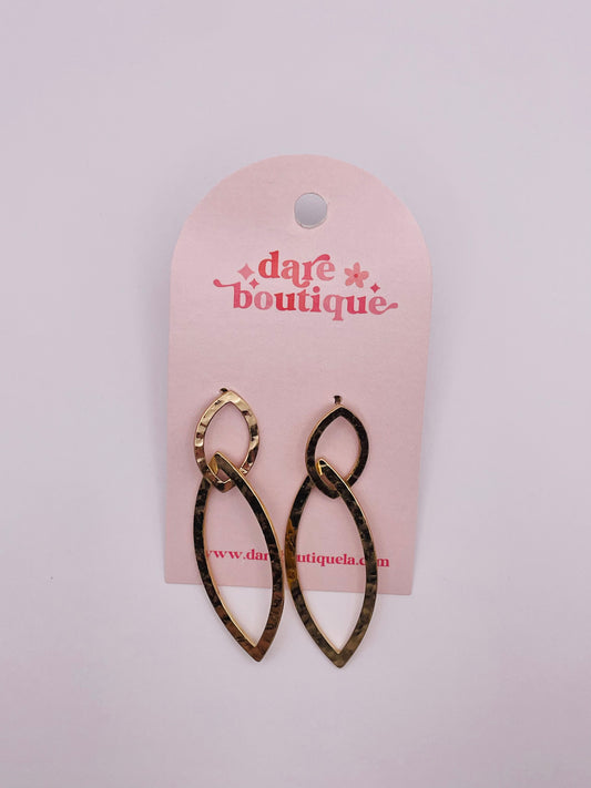 Matte Gold Geometric Earrings