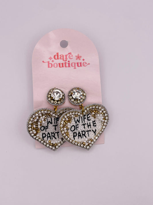 Wife of The Party Beaded Earrings