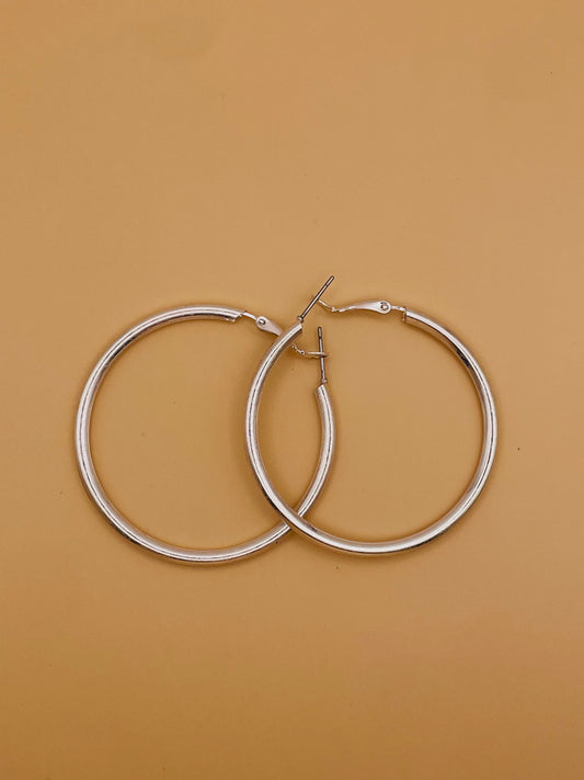 Sliver Hoop Earrings