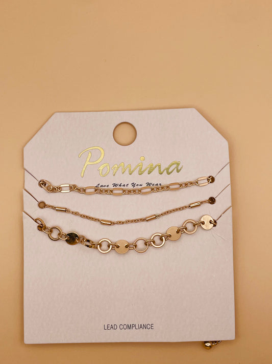 Gold Multi Chain Bracelet