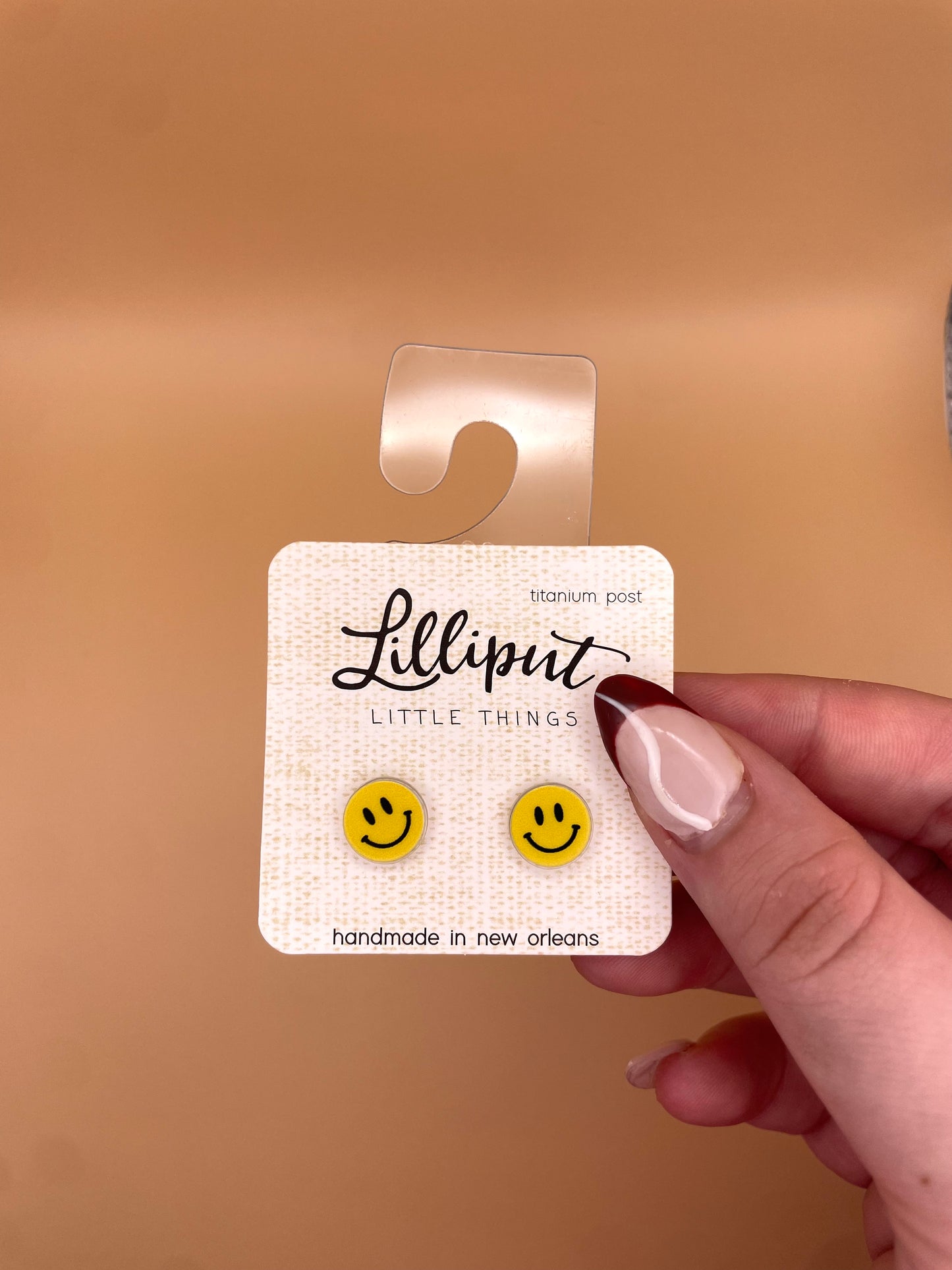 Smily Face Stud Earrings