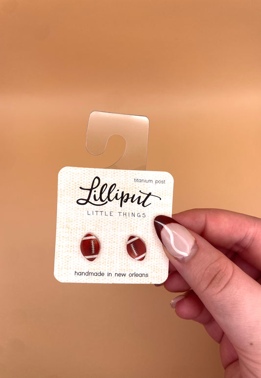 Football Stud Earrings