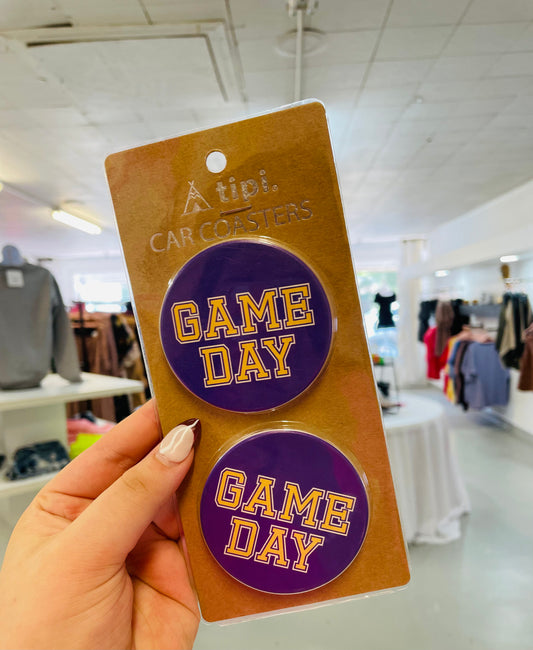 Game Day 2pc Car Coasters