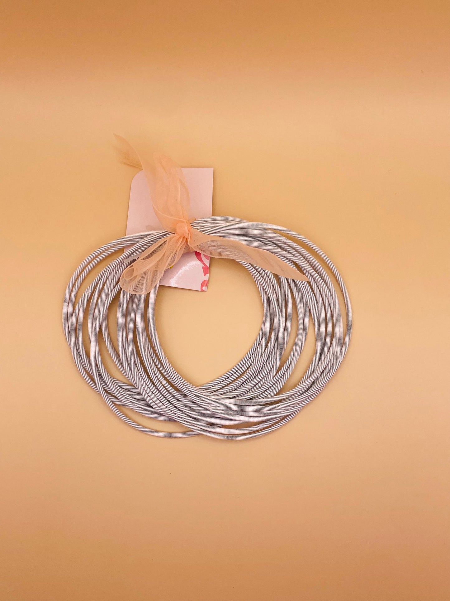 White Guitar Strings Bracelet set