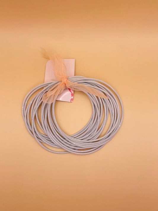 White Guitar Strings Bracelet set